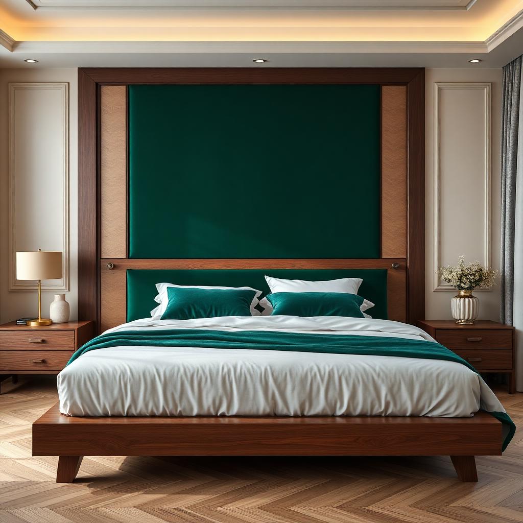 Emperor King Bed in Velvet